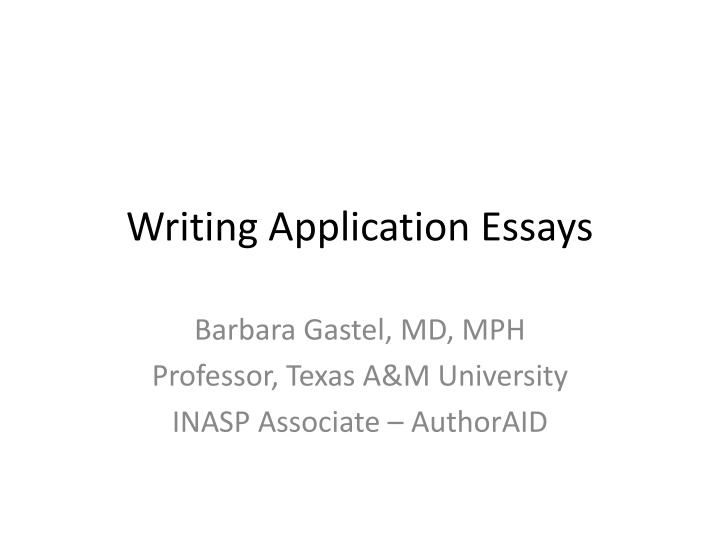 Mastering the Art of Writing Application Essays