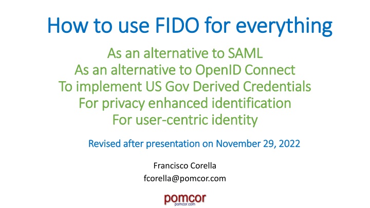 Comprehensive Guide to Using FIDO for Enhanced Identity Management