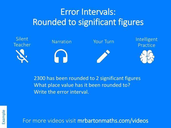 Rounding to Significant Figures and Error Intervals