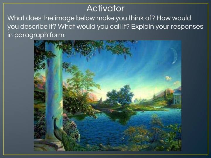 Exploring Utopian Ideals through Imagery and Song