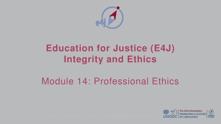 Professional Ethics in Career Development