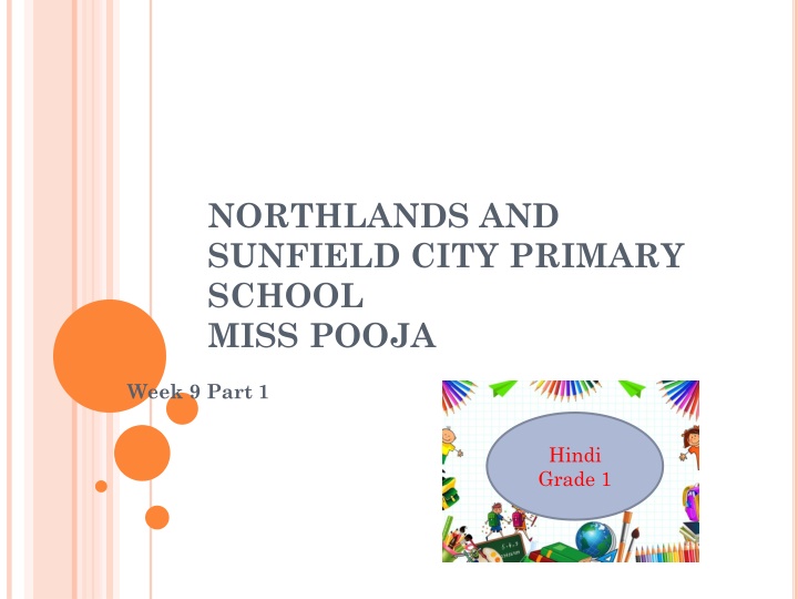 Hindi Language Lessons for Grade 1 Students - Week 9 Part 1