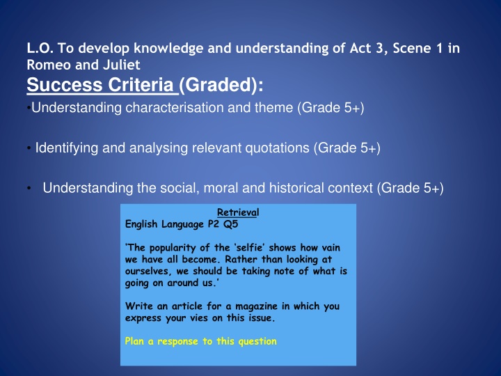 Act 3, Scene 1 in Romeo and Juliet: Themes and Characterization Analysis
