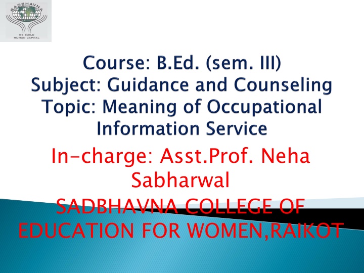 Comprehensive Understanding of Occupational Information in Career Guidance