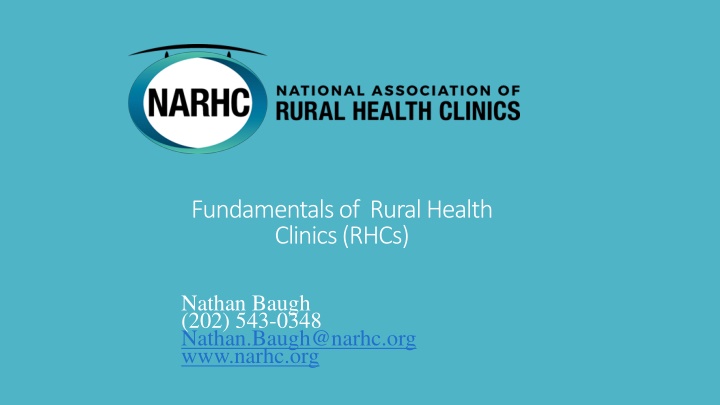 Overview of Rural Health Clinics (RHCs) Program