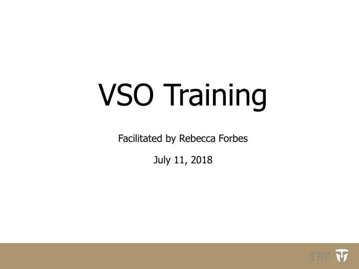 Overview of Veteran Service Organizations (VSOs) and Membership Orgs