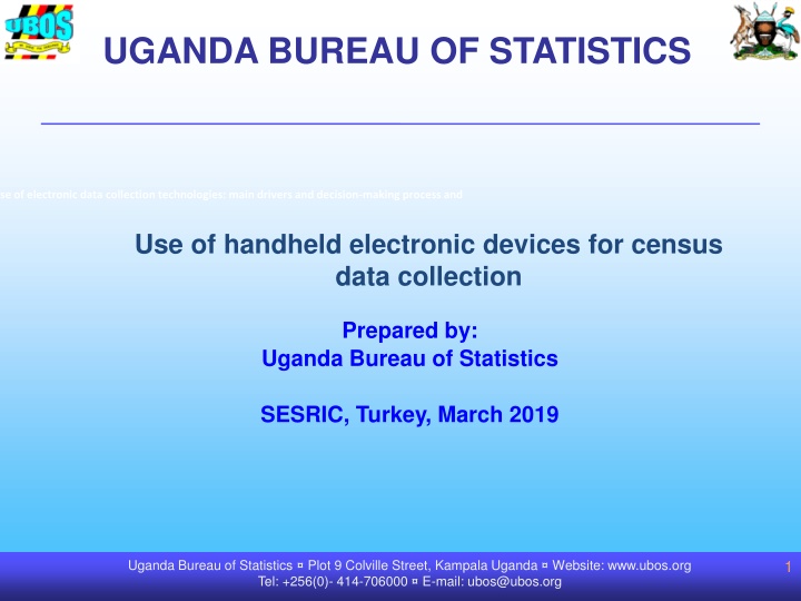 Implementation of Electronic Data Collection Technologies in Uganda