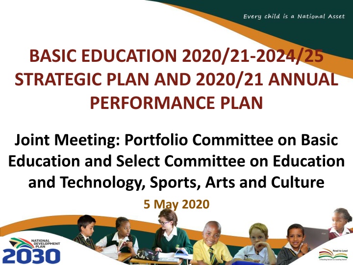 Basic Education Strategic Plan 2020-2025 Presentation
