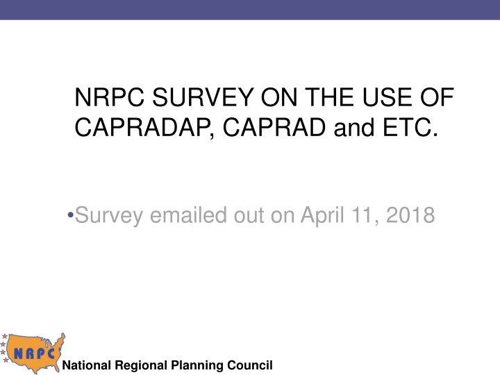 National Regional Planning Council Survey Insights