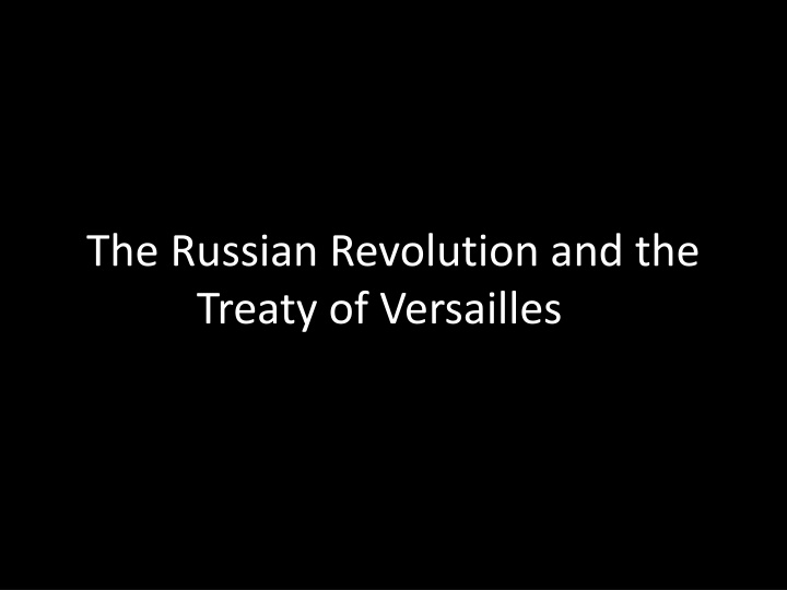 The Russian Revolution: A Historical Overview