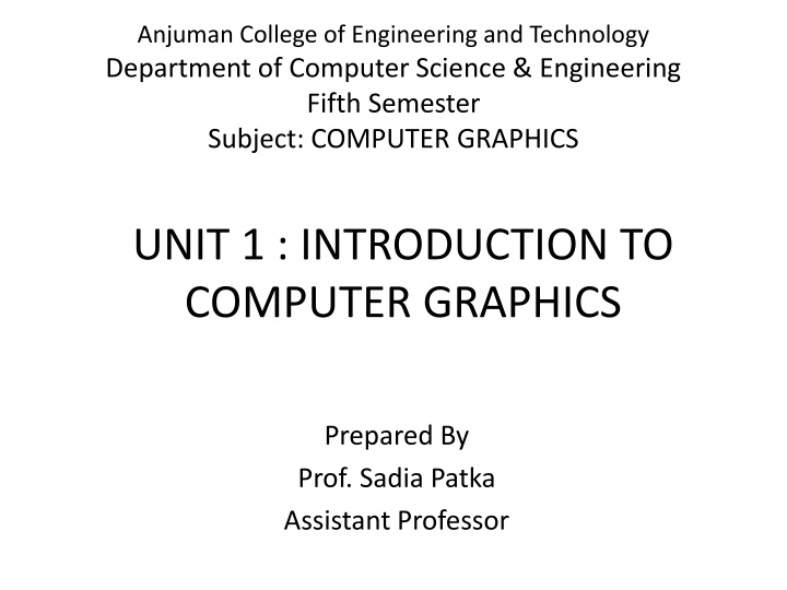 Introduction to Computer Graphics: Overview and Importance