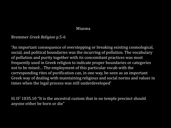 Pollution and Purification in Greek Religion