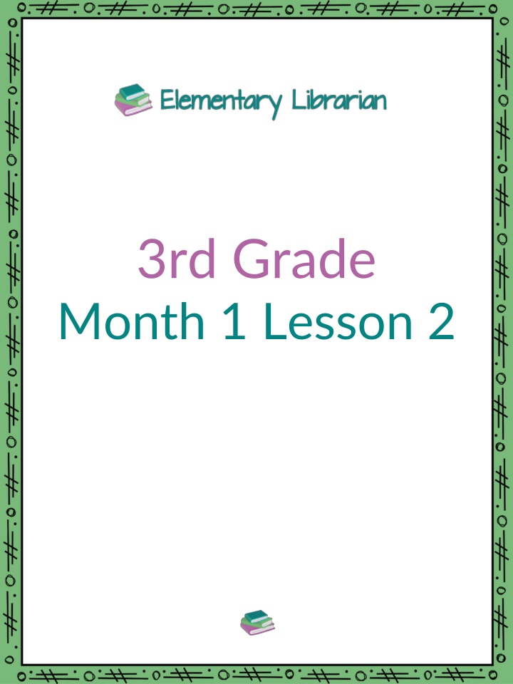 3rd Grade Month 1 Lesson 2: Connecting Ideas Through Speaking and Writing