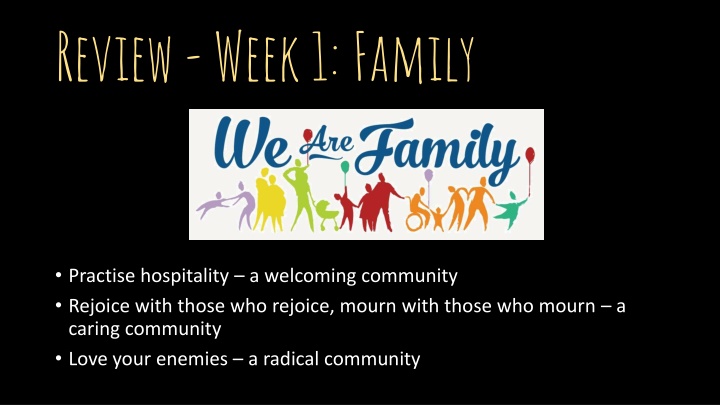 Embracing Community: Family, Hospitality, and Love