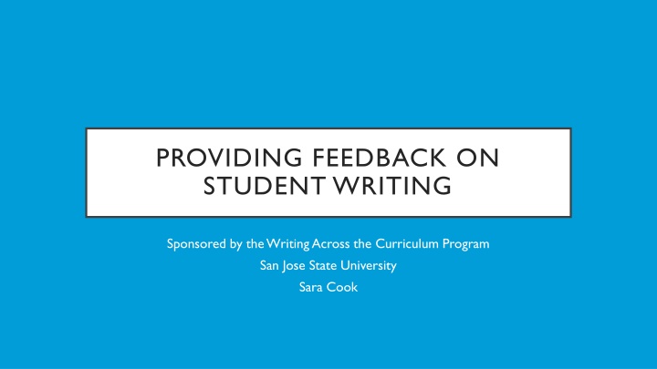 Enhancing Student Writing: Effective Feedback Strategies