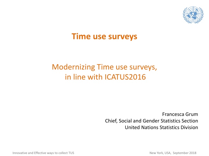 Modernizing Time Use Surveys: Innovative Approaches for Efficient Data Collection