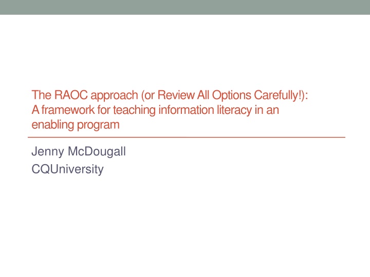 Information Literacy in Educational Frameworks