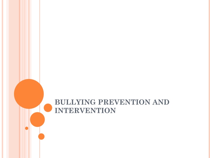 Bullying: Prevention, Intervention, and Types