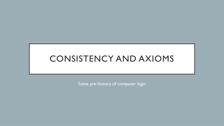 Evolution of Computer Logic: From Axioms to Natural Deduction