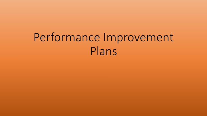 Utility Performance Improvement Strategies