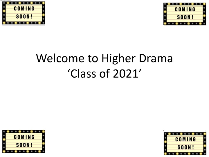 Higher Drama Class of 2021 Overview