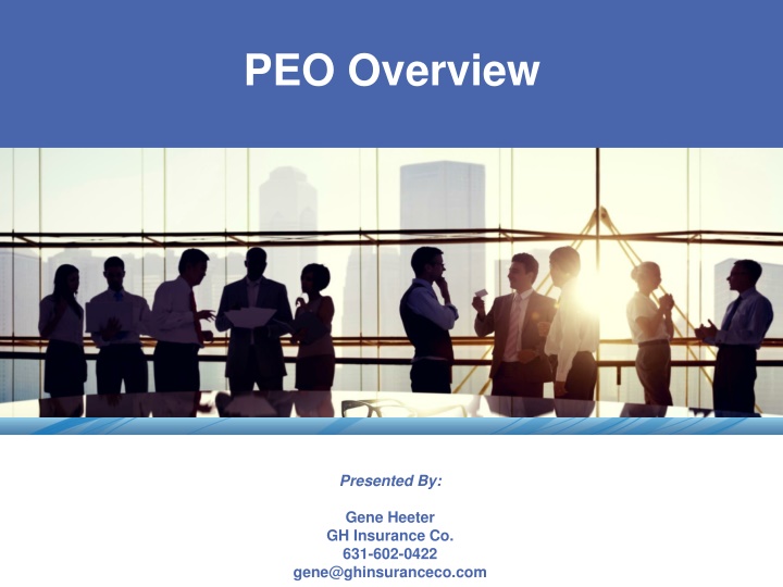 Professional Employer Organizations (PEOs)