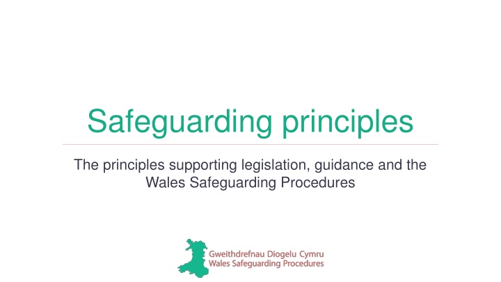 Safeguarding Principles and Legislation Overview