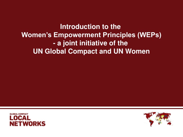 Empowering Women for Sustainable Development: The Women's Empowerment Principles