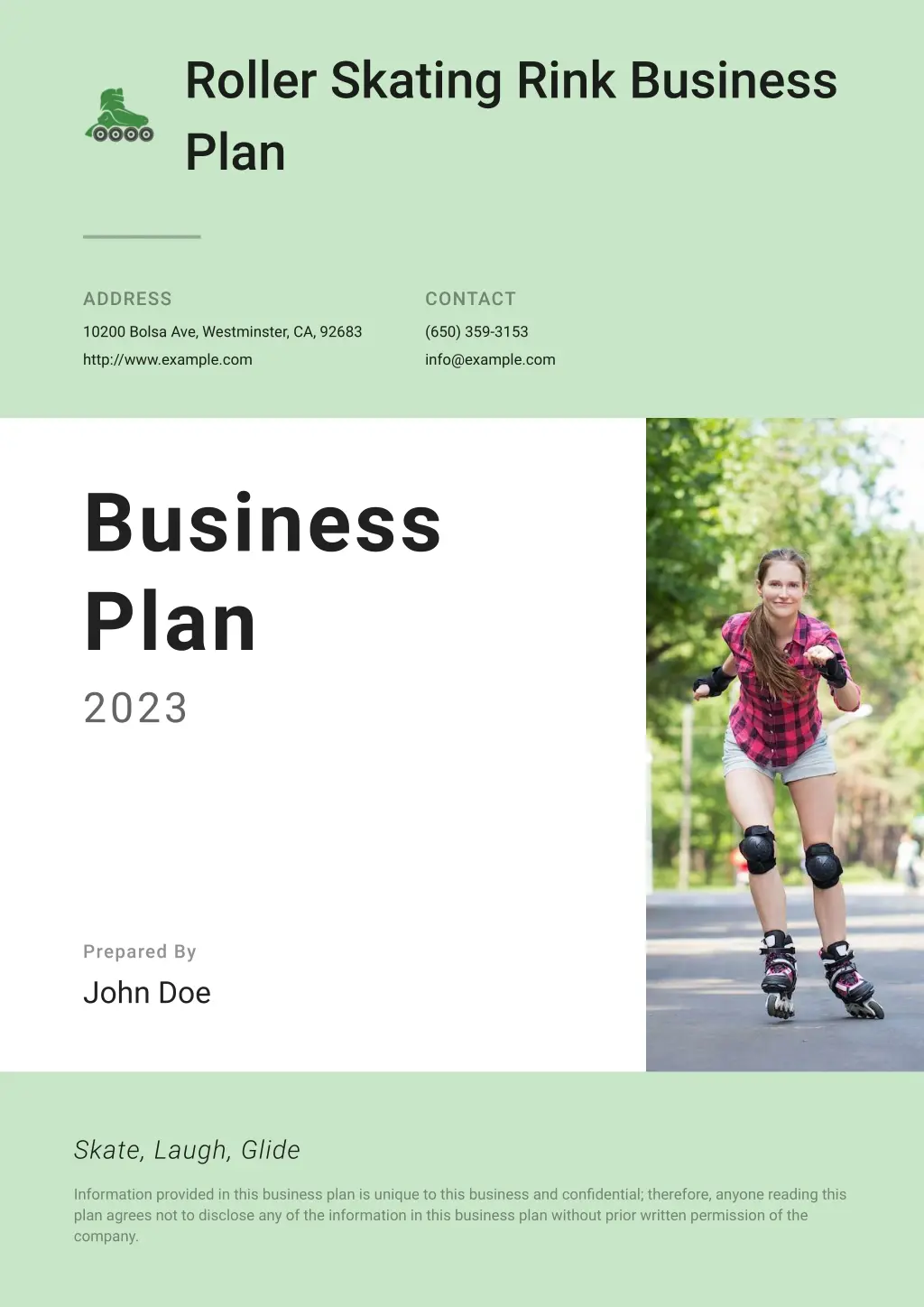 roller skating rink business plan n.