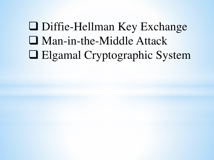 Diffie-Hellman Key Exchange Algorithm
