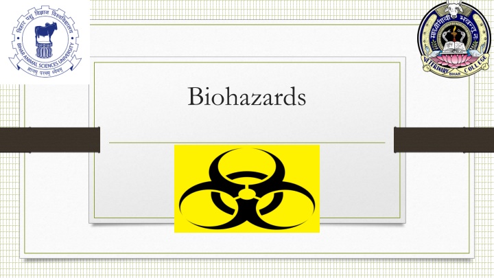 Biohazards: Levels, Safety Precautions, and Risk Groups
