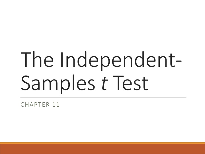 Independent Samples t-Test in Statistical Analysis