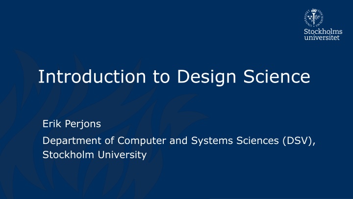 Design Science: Concepts and Applications