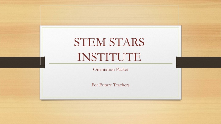 STEM STARS Institute - Empowering Future STEM Educators