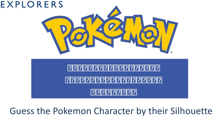 Guess the Pokemon Character: Can You Identify Them from Their Silhouette?