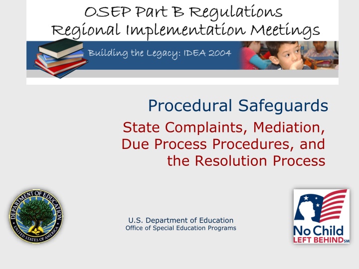 Special Education State Complaint Procedures Overview