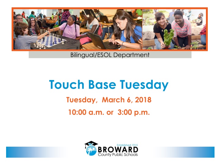 ESOL Department Meeting Agenda and Accommodations Overview