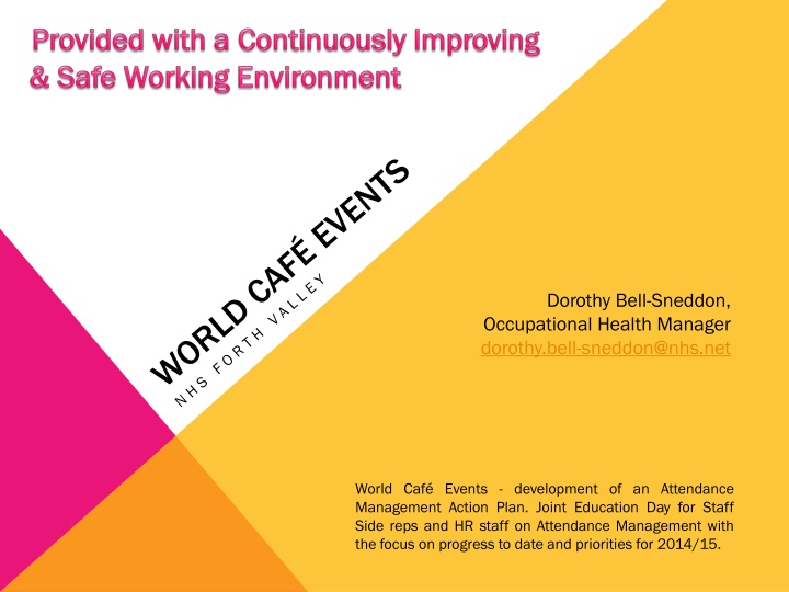 World Café Event for Attendance Management Action Plan