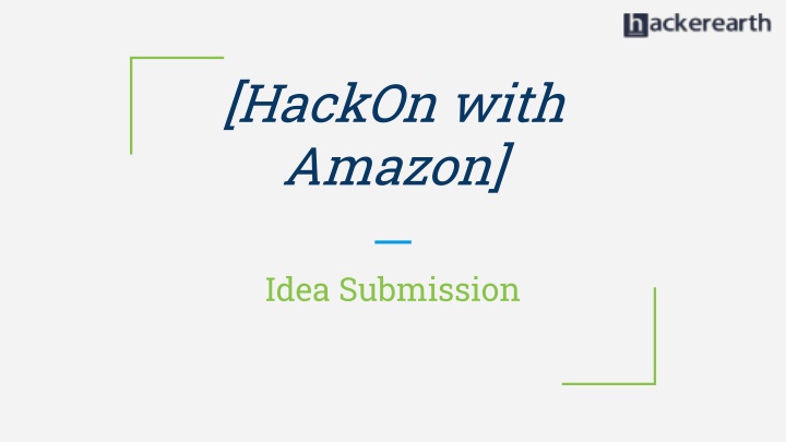 Innovative Solution for HackOn with Amazon Idea Submission