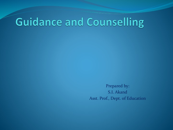 The Meaning, Definition, and Nature of Guidance in Education