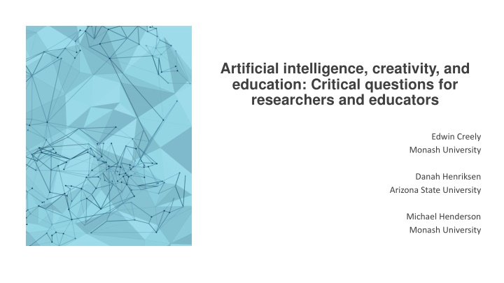 Intersection of AI, Creativity, and Education
