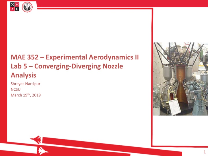 Experimental Aerodynamics II Lab 5: Converging-Diverging Nozzle Analysis