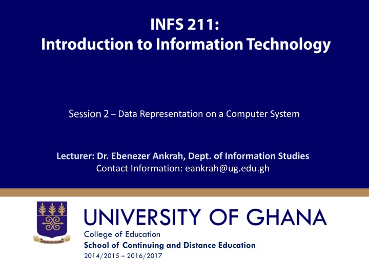 Data Representation on Computer Systems