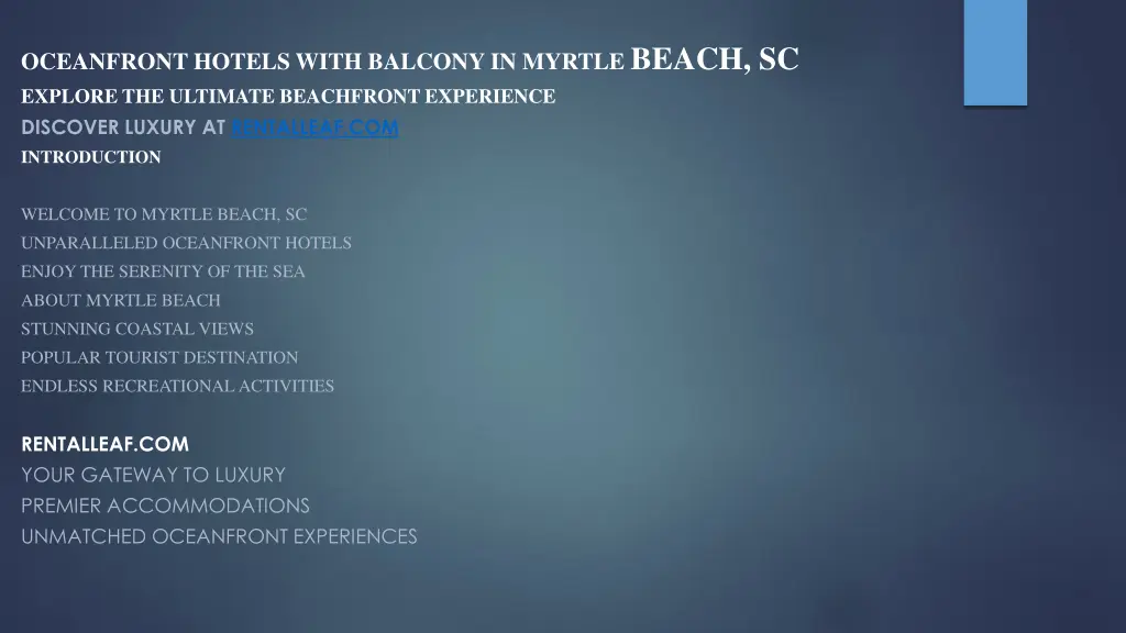 oceanfront hotels with balcony in myrtle beach n.