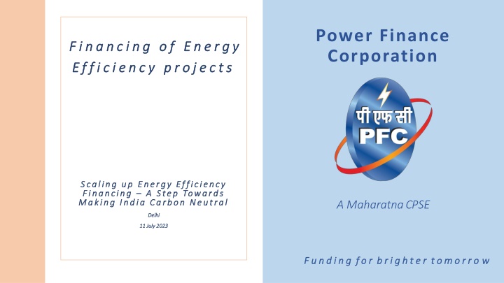 Power Finance Corporation: Leading Energy Efficiency Financing for a Carbon-Neutral India