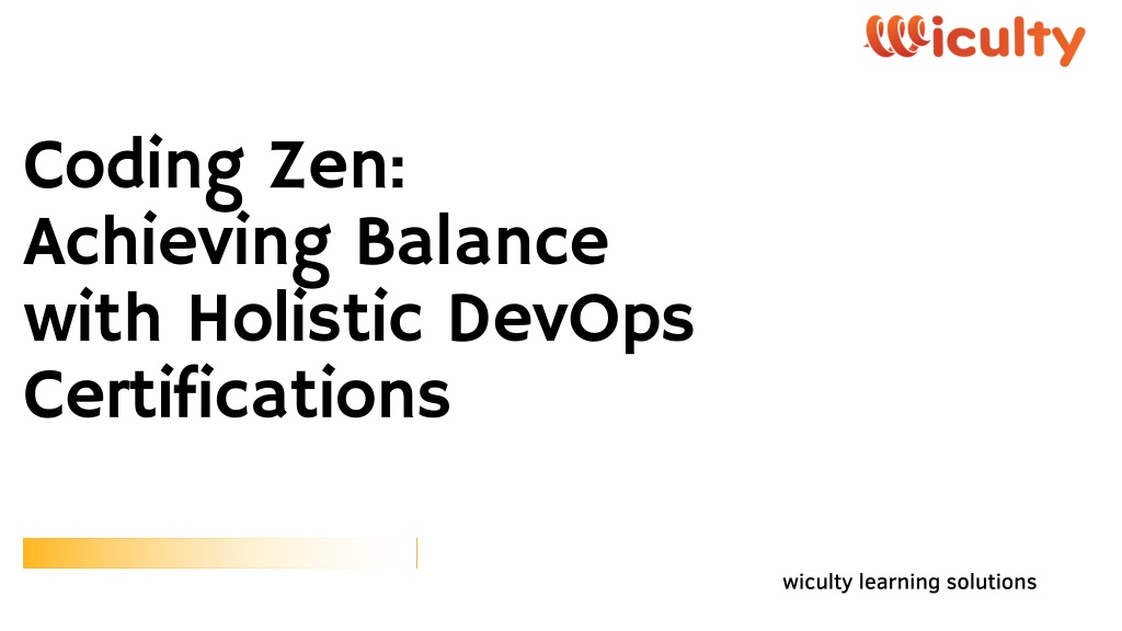 coding zen achieving balance with holistic devops l.w