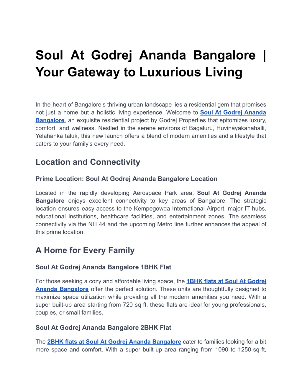 soul at godrej ananda bangalore your gateway l.w