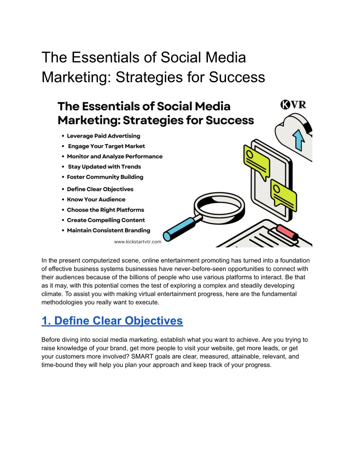 the essentials of social media marketing n.w