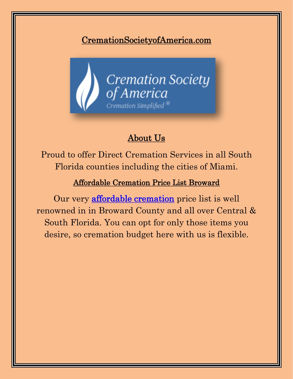 cre cremations mationsocie l.w