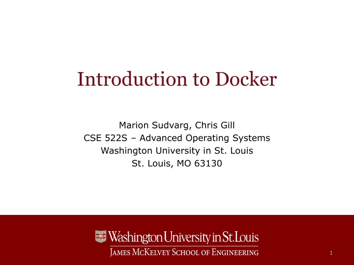 Docker Architecture in Advanced Operating Systems